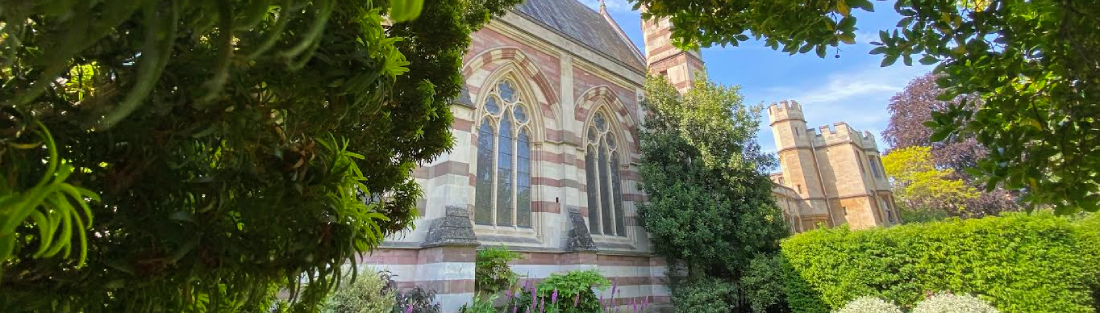 View of the Chapel from the Fellows Garden